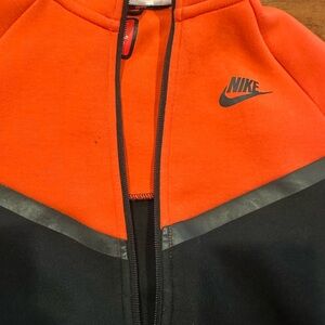 Nike Tech Vibrant Orange/Red and Black Jacket/Hoodie